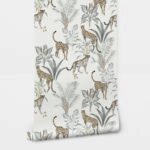 Αυτοκόλλητη Ταπετσαρία τοίχου VINTAGE LEOPARD PATTERN