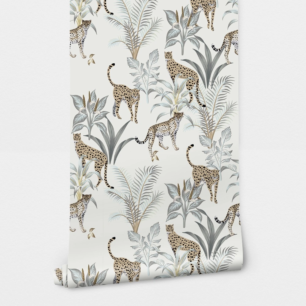 Αυτοκόλλητη Ταπετσαρία τοίχου VINTAGE LEOPARD PATTERN
