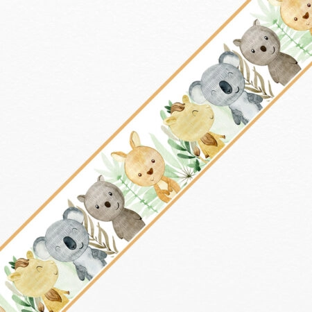 Μπορντούρα τοίχου WATERCOLOR AUSTRALIAN ANIMALS - Παιδικες μπορντουρες Sticky 1
