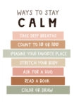 Πινακας σε καμβά WAYS TO STAY CALM