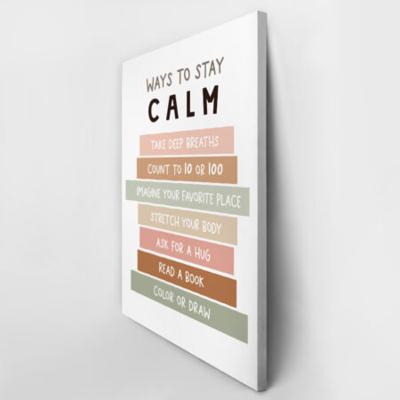 Πινακας σε καμβά WAYS TO STAY CALM - Παιδικοι και set Sticky 3