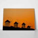 Πινακας σε καμβά WINDMILLS OF MYKONOS 6