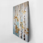 Πινακας σε καμβά BIRCH BRANCHES WITH GOLD LEAVES