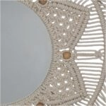Καθρέπτης ArteLibre Μακραμέ Φυσικό Βαμβακερό 48x2x48cm