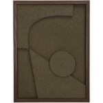 Διακοσμητικό Τοίχου ArteLibre Πράσινο Χαρτί 30x3x40cm