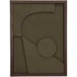 Διακοσμητικό Τοίχου ArteLibre Πράσινο Χαρτί 30x3x40cm