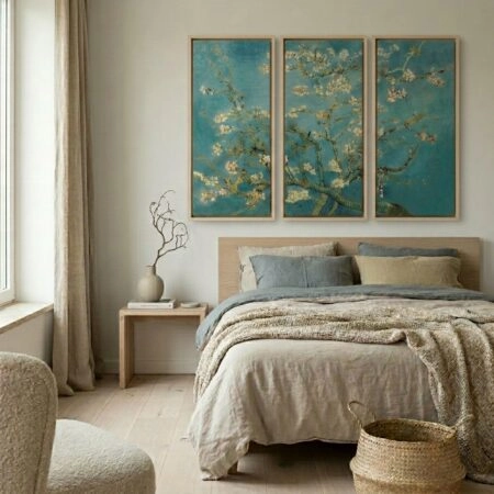 Τρίπτυχος Πινακας VAN GOGH ALMOND BLOSSOM - Vincent Van Gogh Sticky 3