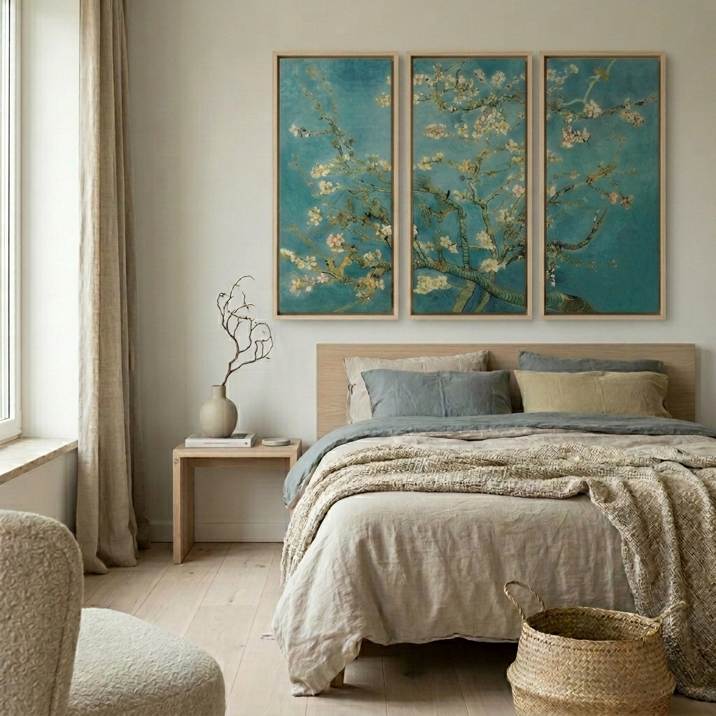Τρίπτυχος Πινακας VAN GOGH ALMOND BLOSSOM