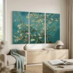 Τρίπτυχος Πινακας VAN GOGH ALMOND BLOSSOM