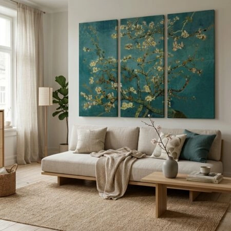 Τρίπτυχος Πινακας VAN GOGH ALMOND BLOSSOM - Vincent Van Gogh Sticky 5