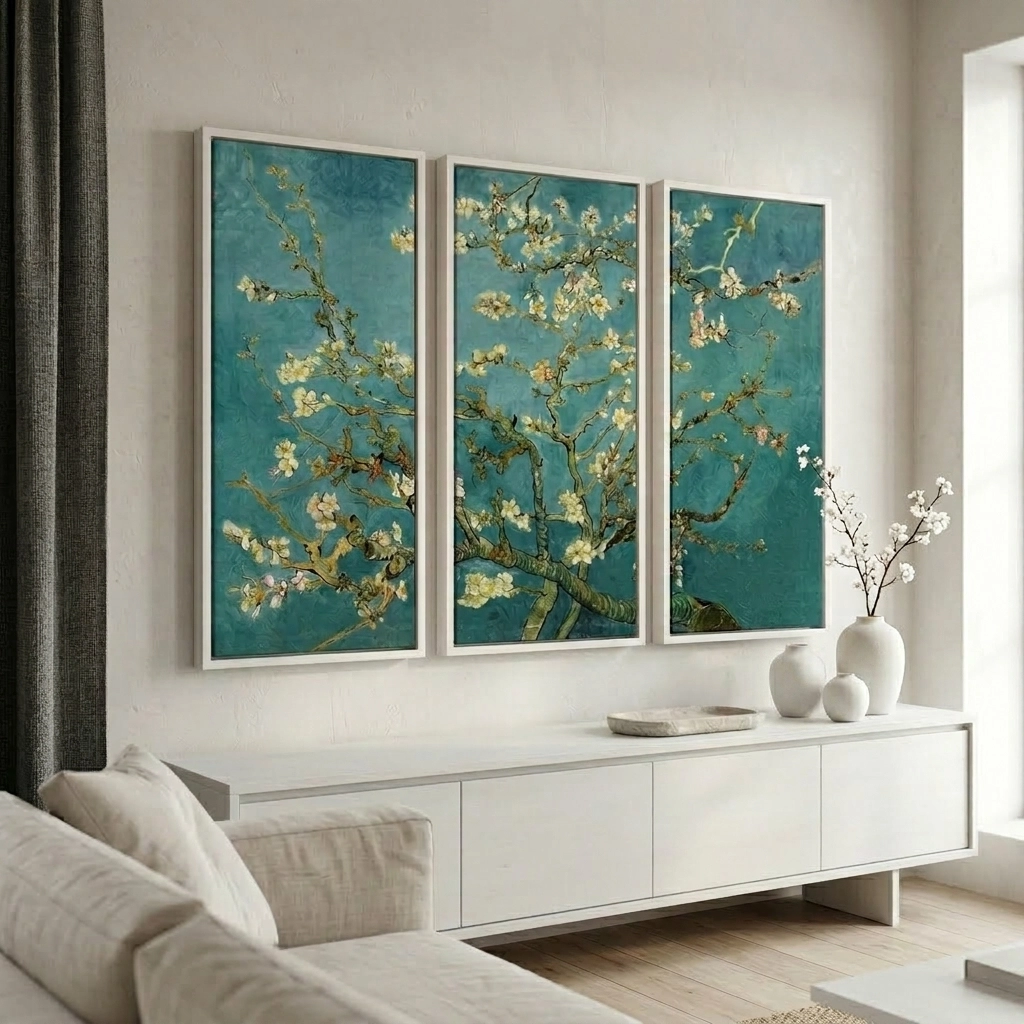 Τρίπτυχος Πινακας VAN GOGH ALMOND BLOSSOM