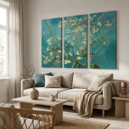 Τρίπτυχος Πινακας VAN GOGH ALMOND BLOSSOM - Vincent Van Gogh Sticky 2