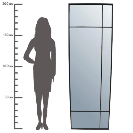 Καθρέπτης ArteLibre Μαύρο Μέταλλο 64.5x3x200cm - Καθρέπτες Sticky 3
