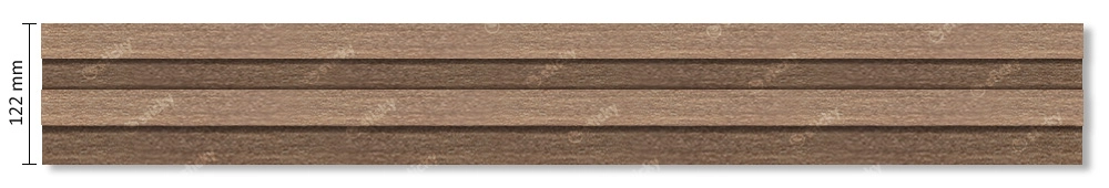 Διακοσμητικό panel τοίχου  με 3D πηχακια 14 RESIDENCE πλατος 12.2cm x υψος 2.90m GOLDEN/BROWN OAK