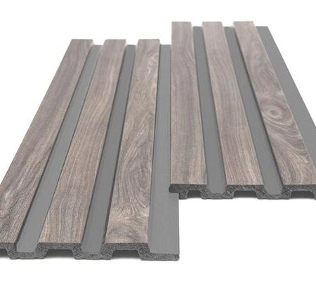 Διακοσμητικό panel τοίχου με 3D πηχακια 00 PIANO πλατος 12.2cm x υψος 2.90m WALNUT/DARK GREY - Πανελ τοίχου με 3D πηχάκια Sticky 1
