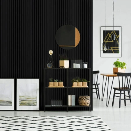 Διακοσμητικό panel τοίχου με 3D πηχακια 10 RESIDENCE πλατος 12.2cm x υψος 2.90m BLACK - Πανελ τοίχου με 3D πηχάκια Sticky 5