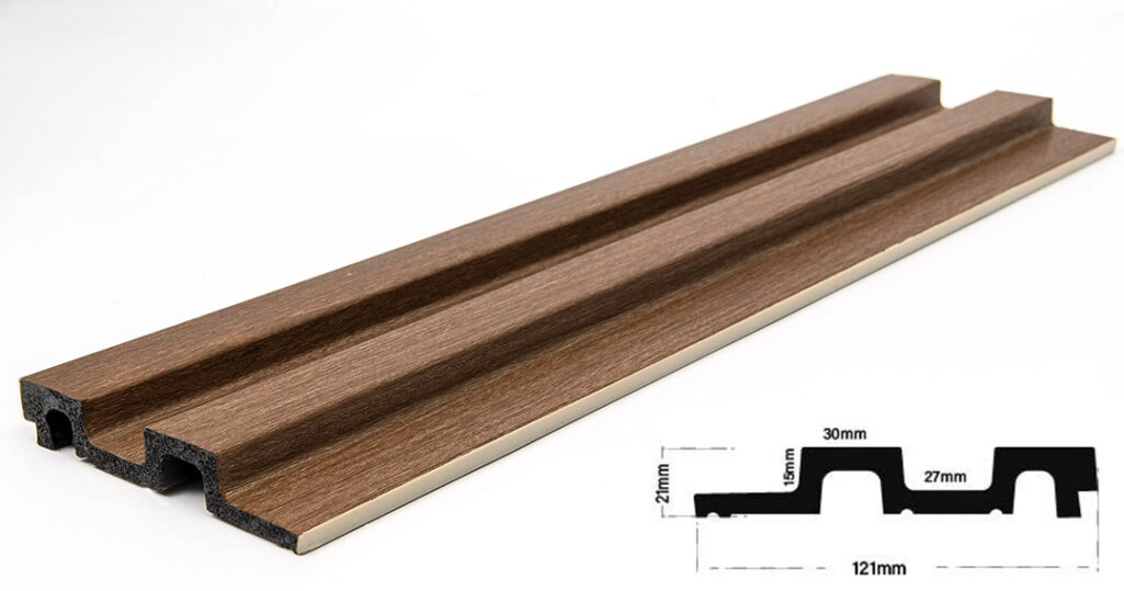 Διακοσμητικό panel τοίχου με 3D πηχακια 07 RESIDENCE πλατος 12.2cm x υψος 2.90m CLASSIC OAK