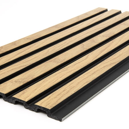 Διακοσμητικό panel τοίχου με 3D πηχακια F4 PIANO πλατος 12.2cm x υψος 2.90m NAT.OAK/BLACK - Πανελ τοίχου με 3D πηχάκια Sticky 5
