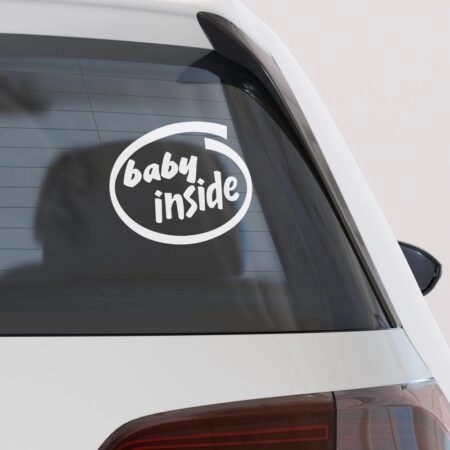 Αυτοκολλητο Αυτοκινητου BABY INSIDE - Αυτοκόλλητα Baby on board