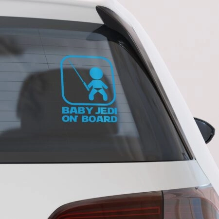 Αυτοκολλητο Αυτοκινητου BABY JEDI ON BOARD - Αυτοκόλλητα Baby on board Sticky 2