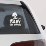 Αυτοκολλητο Αυτοκινητου BABY ON SKATEBOARD