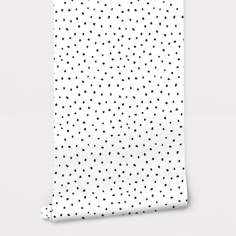 Αυτοκόλλητη Ταπετσαρία τοίχου BLACK DOTS