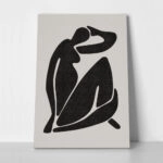 Πινακας σε καμβά BLACK FEMALE SILHOUETTE