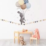 Αυτοκόλλητο Τοίχου BUNNY TIGHT ROPE