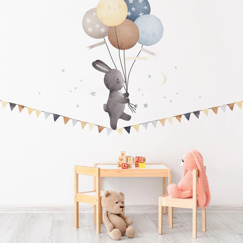 Αυτοκόλλητο Τοίχου BUNNY TIGHT ROPE