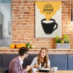 Πινακας σε καμβά COFFEE BREAK