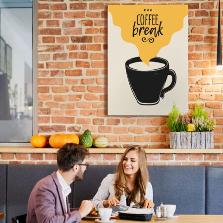 Πινακας σε καμβά COFFEE BREAK - Food and Drink