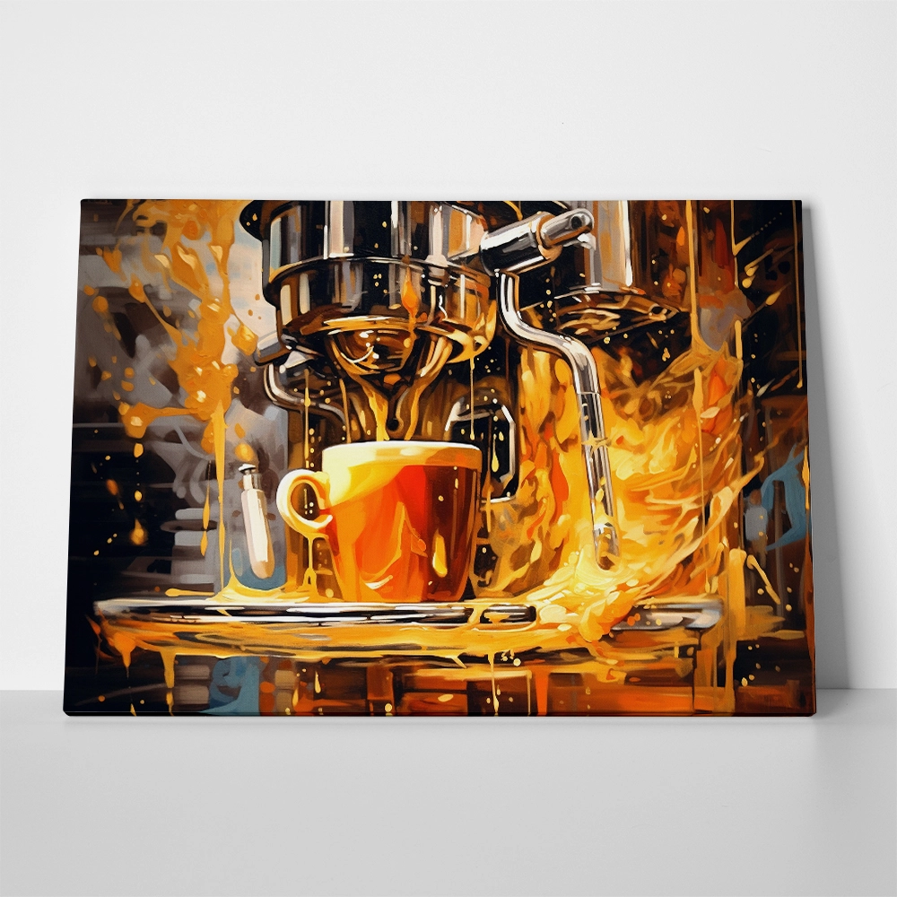 Πινακας σε καμβά COFFEE MACHINE
