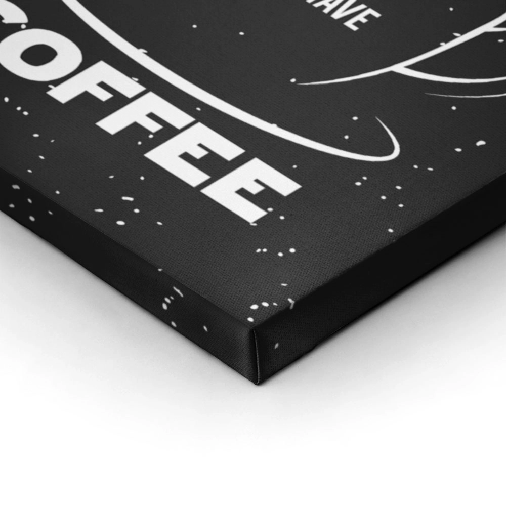 Πινακας σε καμβά DARK SIDE COFFEE BLACK