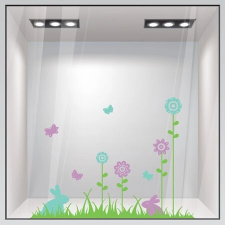 Αυτοκόλλητο Βιτρίνας EASTER 3 - Πασχαλινή βιτρίνα Sticky 1