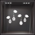 Αυτοκόλλητο Βιτρίνας EASTER BIRDS