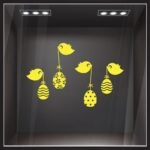 Αυτοκόλλητο Βιτρίνας EASTER BIRDS
