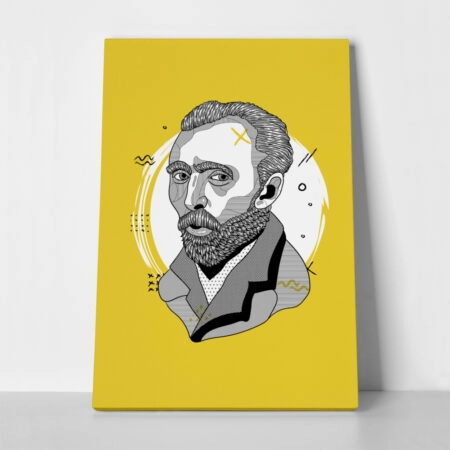 Πινακας σε καμβά GEOMETRIC VINCENT VAN GOGH - Vincent Van Gogh Sticky 1