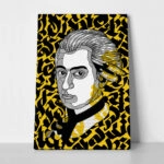 Πινακας σε καμβά GEOMETRIC YELLOW MOZART