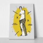 Πινακας σε καμβά GEOMETRIC YELLOW VENUS