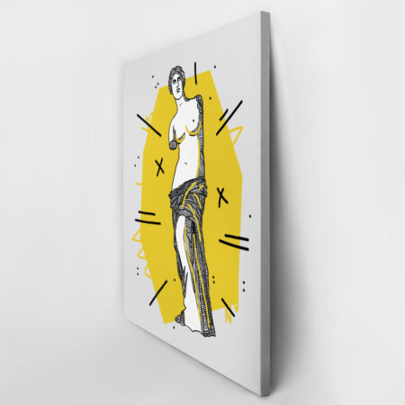 Πινακας σε καμβά GEOMETRIC YELLOW VENUS - Αξιοθεατα και Ιστορια Sticky 3