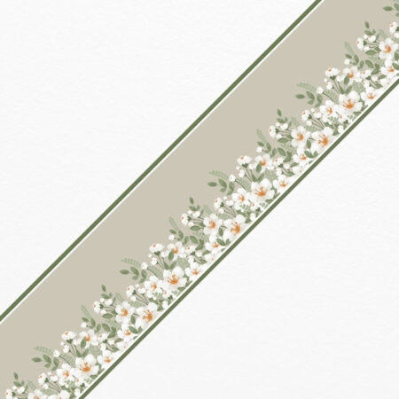 Μπορντούρα τοίχου HAND DRAWN FLORAL 2 - Floral Μπορντουρες Sticky 1