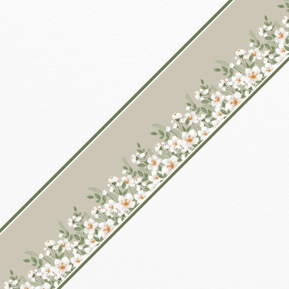 Μπορντούρα τοίχου HAND DRAWN FLORAL 2