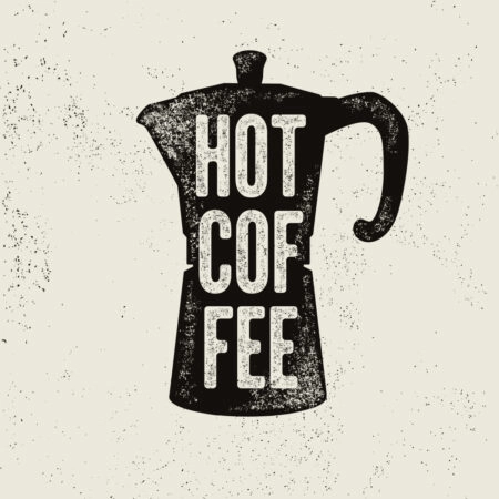 Πίνακας Τετράγωνος HOT COFFEE - Food and Drink Sticky 5