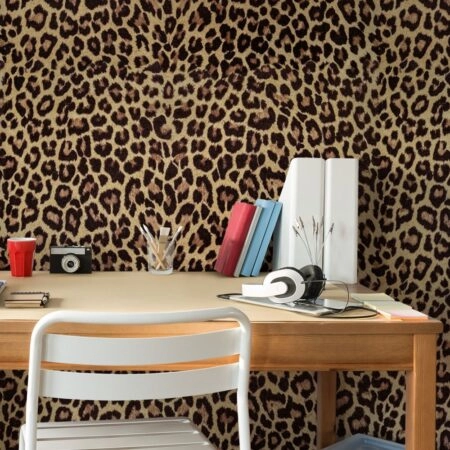 Αυτοκόλλητη Ταπετσαρία τοίχου LEOPARD PATTERN - Απομίμηση υλικών Sticky 1