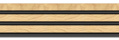 Διακοσμητικό panel τοίχου με 3D πηχακια F4 PIANO πλατος 12.2cm x υψος 2.90m NAT.OAK/BLACK - Πανελ τοίχου με 3D πηχάκια Sticky 7