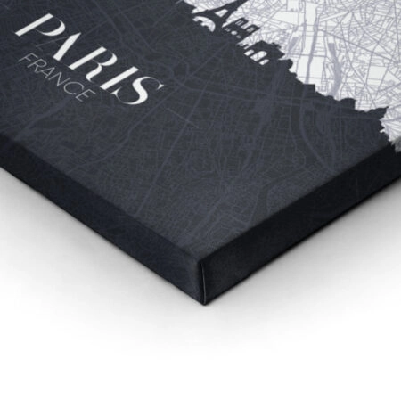 Πινακας σε καμβά PARIS CITY MAP - Χαρτες Sticky 2