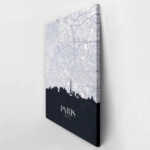 Πινακας σε καμβά PARIS CITY MAP