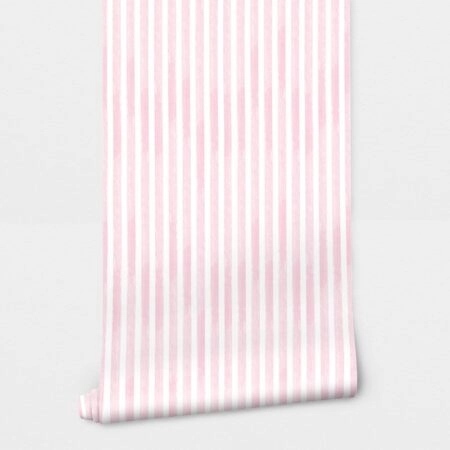 Αυτοκόλλητη Ταπετσαρία τοίχου PINK WATERCOLOR VERTICAL STRIPES - Εφηβικές Ταπετσαρίες Sticky 2
