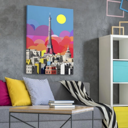 Πινακας σε καμβά POP ART PARIS - Παρισι