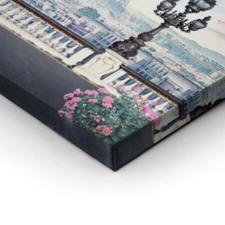 OUTLET Πινακας σε καμβά ROMANTIC PARIS AT SPRING 80cm x 50cm - OUTLET Sticky 2
